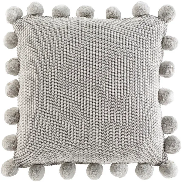 Product Image 1 for Pomtastic Light Gray Pillow from Surya