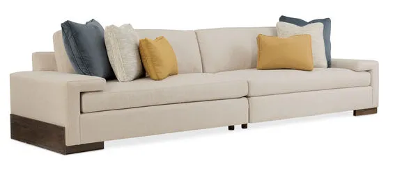 Product Image 1 for Cream Fabric Modern I'm Shelf-ish 2 Piece Sectional from Caracole