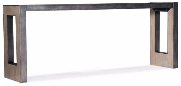 Product Image 5 for Melange Oak Veneer & Aluminum Joni Console from Hooker Furniture