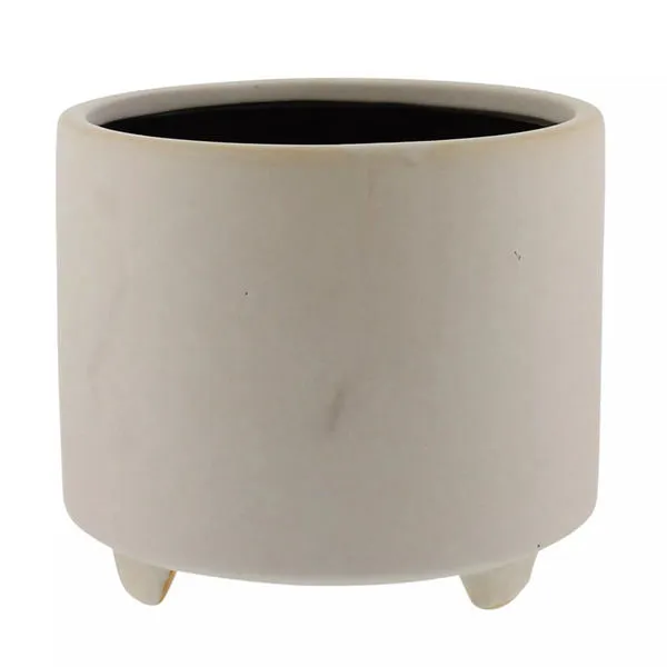 Product Image 2 for Simon Footed Planter, Ceramic, White / Matte White from Homart