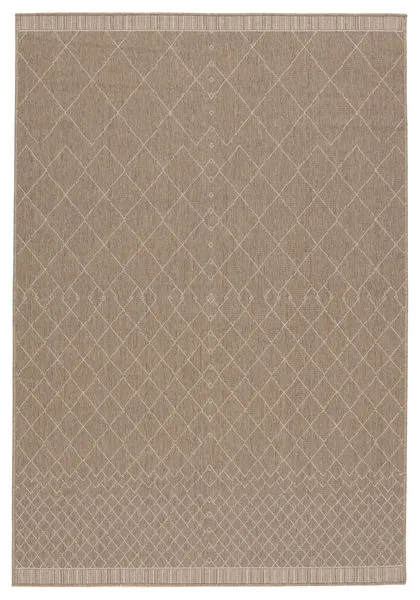 Product Image 6 for Almasi Indoor/ Outdoor Trellis Dark Taupe/ Beige Rug from Jaipur