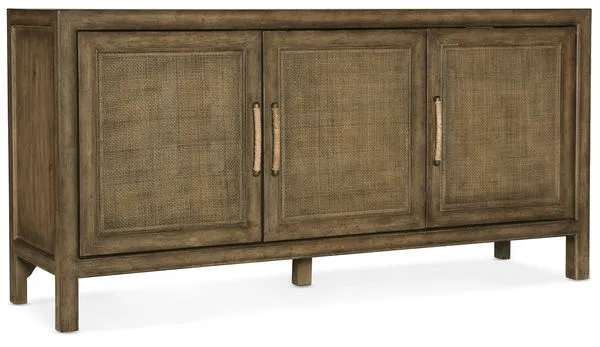 Product Image 1 for Sundance Pecan & Rattan Small Media Console from Hooker Furniture