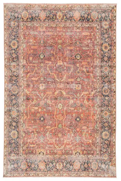 Product Image 2 for Avonlea Oriental Blue/ Orange Rug from Jaipur