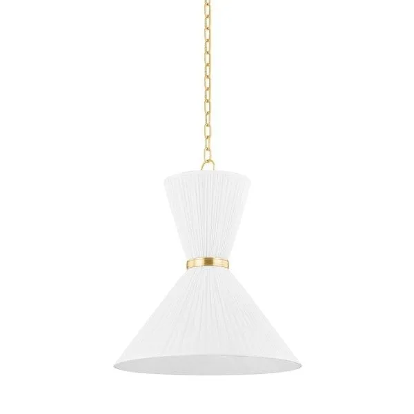 Product Image 1 for Enid 2-Light Small White Pendant from Hudson Valley