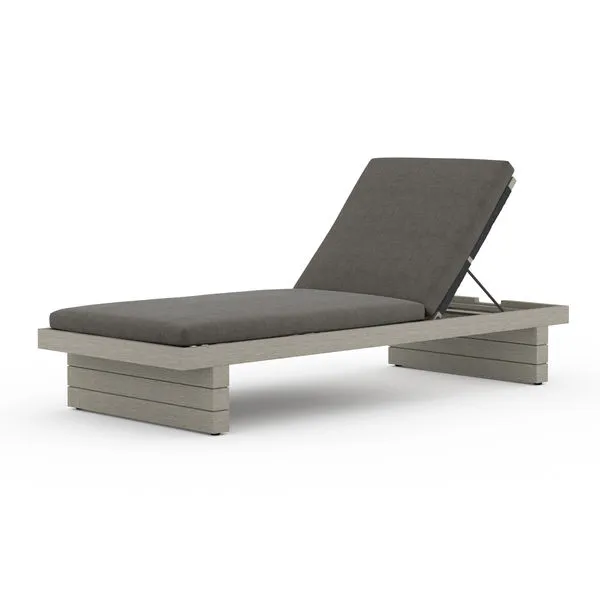 Product Image 3 for Leroy Outdoor Chaise Weathered Grey from Four Hands