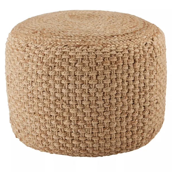 Product Image 2 for Kealani Trellis Beige Cylinder Pouf from Jaipur