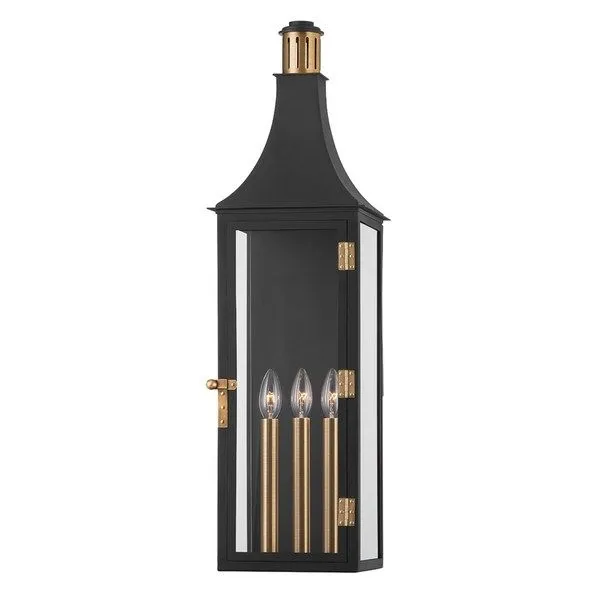 Product Image 1 for Wes Patina Brass 3-Light Exterior Wall Sconce from Troy Lighting