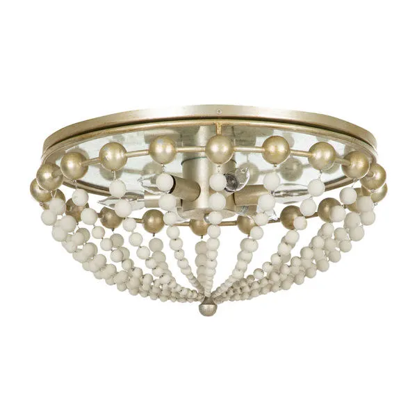 Product Image 1 for Abbey Champagne Silver Semi-Flush Mount from Gabby