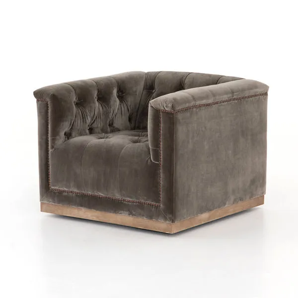 Product Image 8 for Maxx Sapphire Birch Swivel Chair from Four Hands