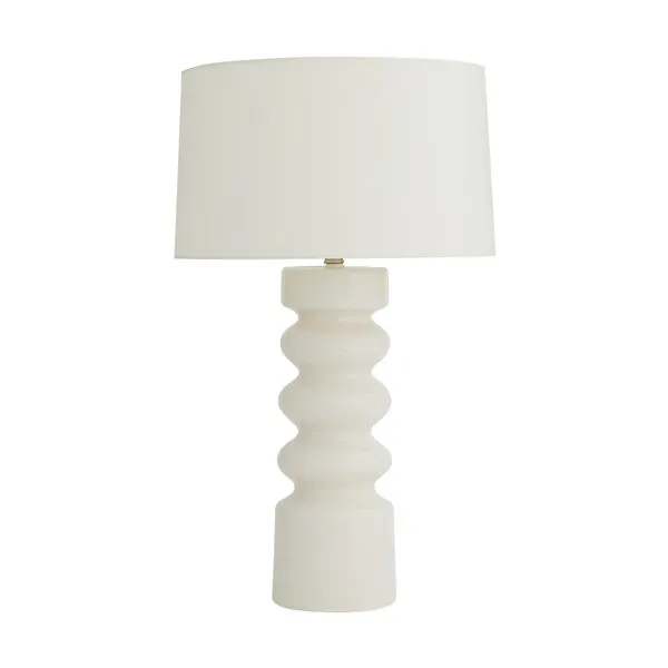 Product Image 5 for Wheaton White Crackle Porcelain Lamp from Arteriors