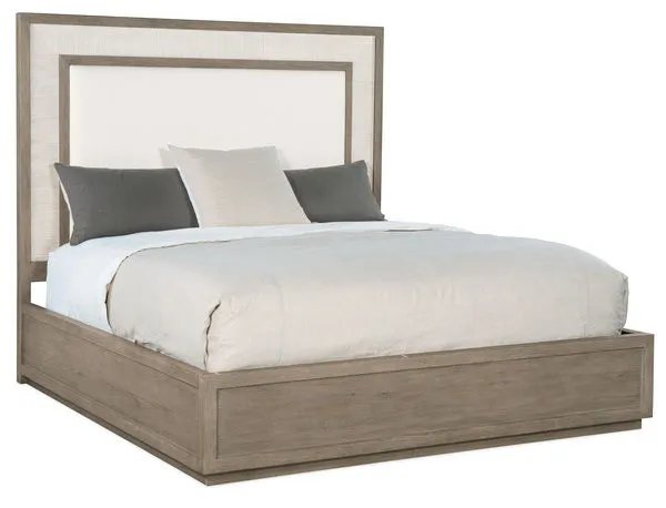 Product Image 4 for Serenity Rookery Oak Veneer California King Upholstered Panel Bed from Hooker Furniture