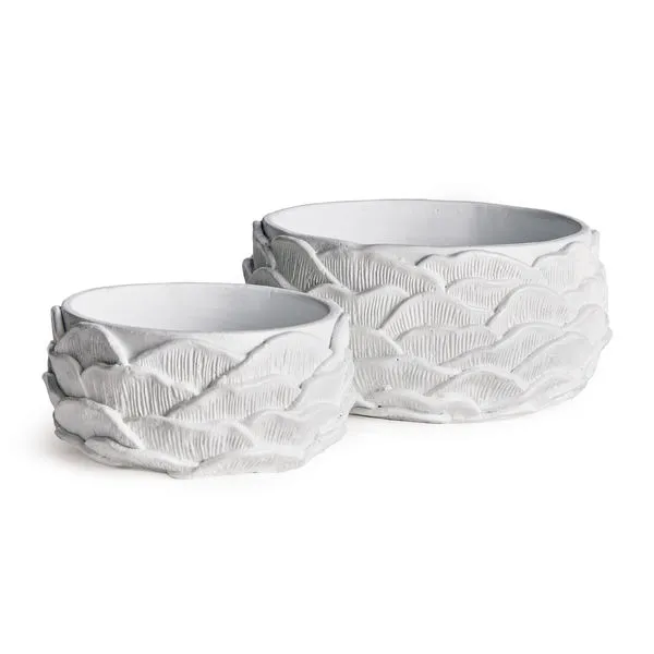 Product Image 1 for Ashika Low Pots, Set Of 2 from Napa Home And Garden