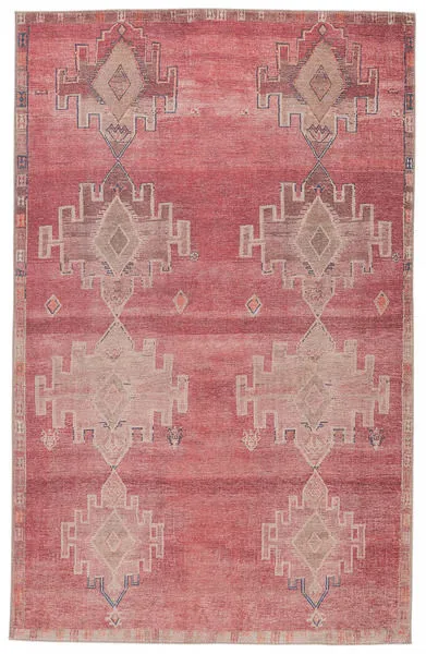 Product Image 2 for Evadne Medallion Pink/ Blue Rug from Jaipur