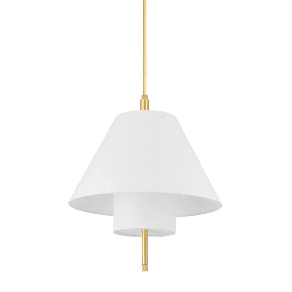 Product Image 1 for Glenmoore 1-Light Pendant - Aged Brass from Hudson Valley