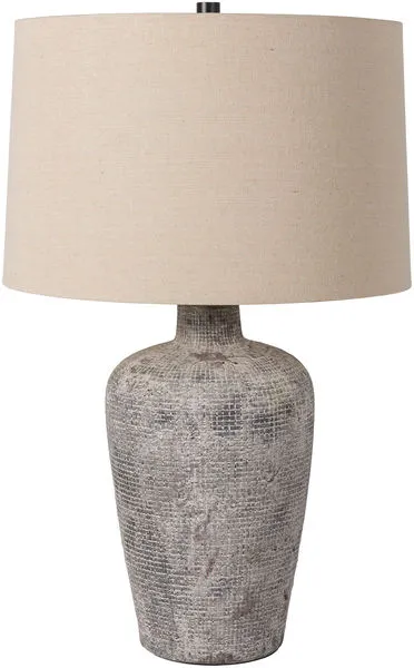 Product Image 1 for Jolayne Grey Textured Ceramic Table Lamp from Surya