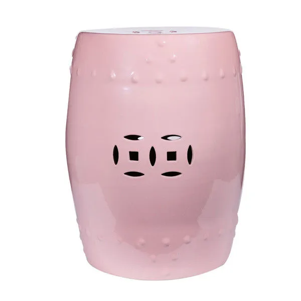 Product Image 1 for Blush Pink Garden Stool from Legend of Asia