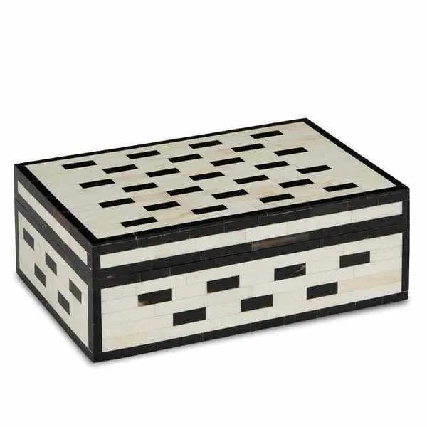 Product Image 1 for Carmine Black and White Box from Currey & Company