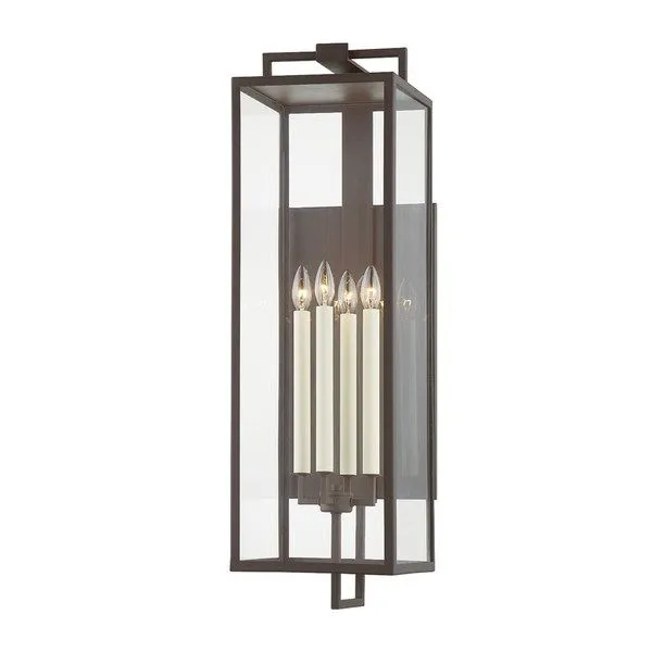 Product Image 1 for Beckham Textured Bronze 4-Light Exterior Large Wall Sconce from Troy Lighting