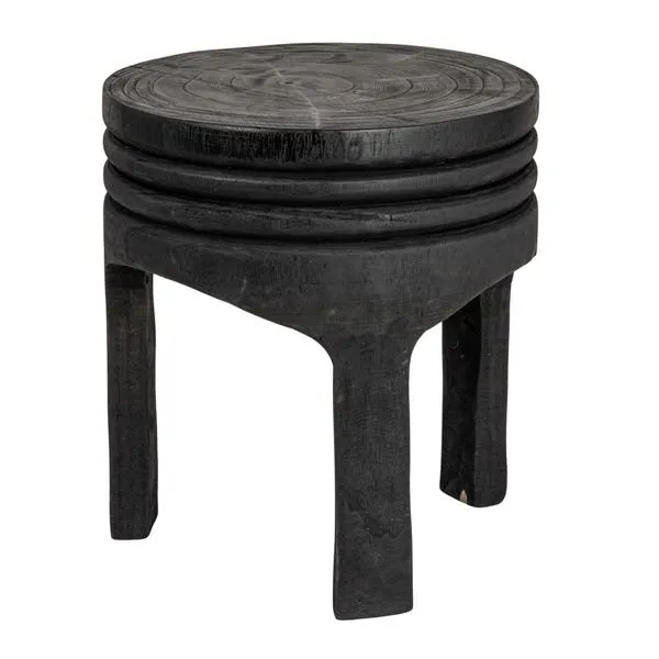 Product Image 1 for Solano Carved Stool from Creative Co-Op