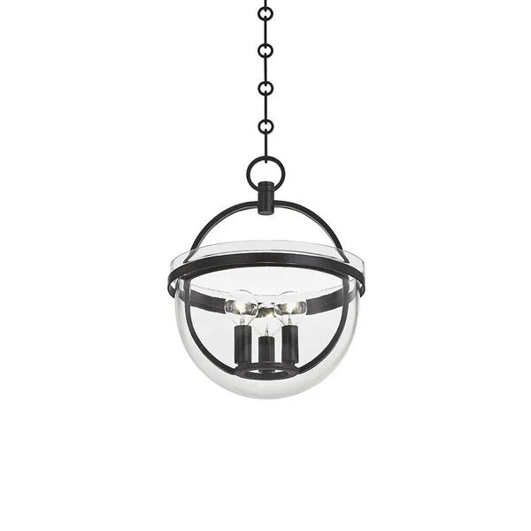 Product Image 1 for Malloy 3-Light Lantern - Aged Iron from Hudson Valley