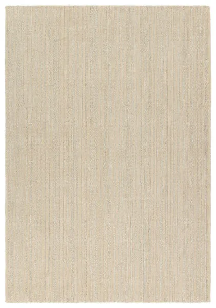 Product Image 1 for Abdar Handmade Striped Ivory / Beige Rug 18" x 18" from Jaipur