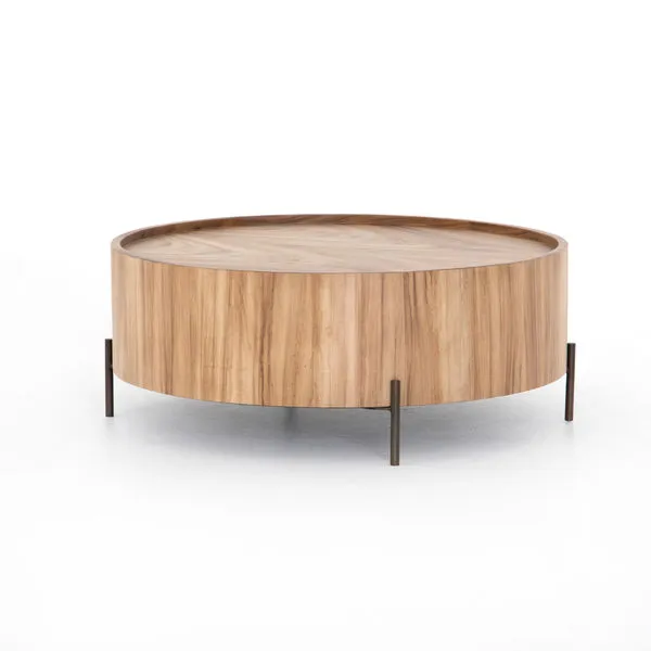 Product Image 4 for Lunas Drum Coffee Table Gold Guanacaste from Four Hands