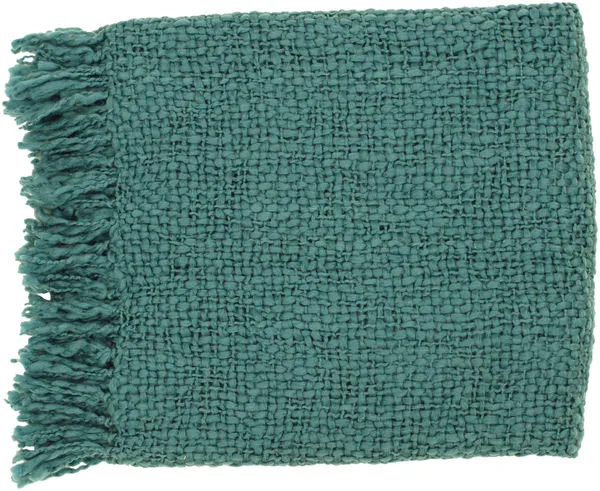 Product Image 1 for Teal Throw from Surya
