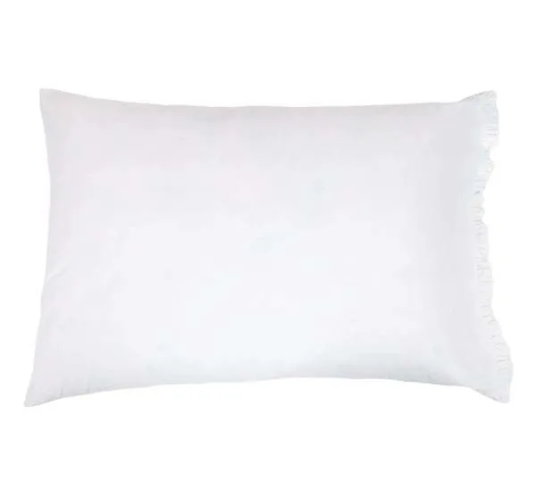 Product Image 3 for Audrey Ruffle Cotton Percale Pillowcase Set Of 2 from Pom Pom at Home