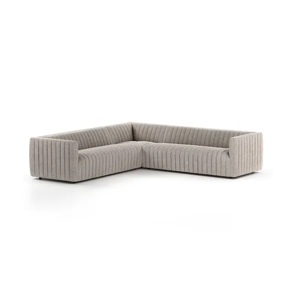 Product Image 1 for Augustine 105" 3-Piece Textured Upholstery Sectional - Orly Natural from Four Hands