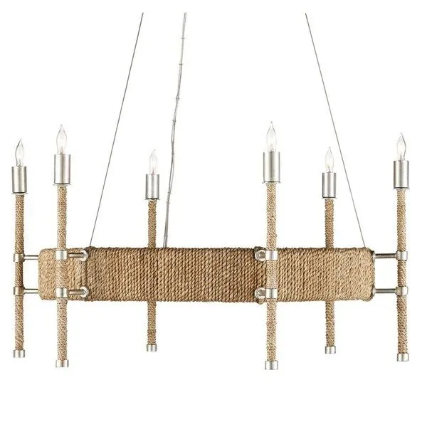 Product Image 3 for Monzie 6-Light Rope Chandelier from Currey & Company