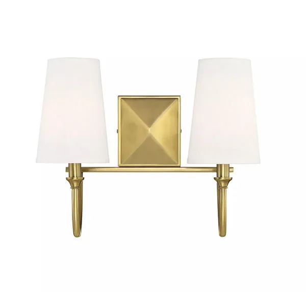 Product Image 2 for Cameron Warm Brass 2 Light Bath from Savoy House