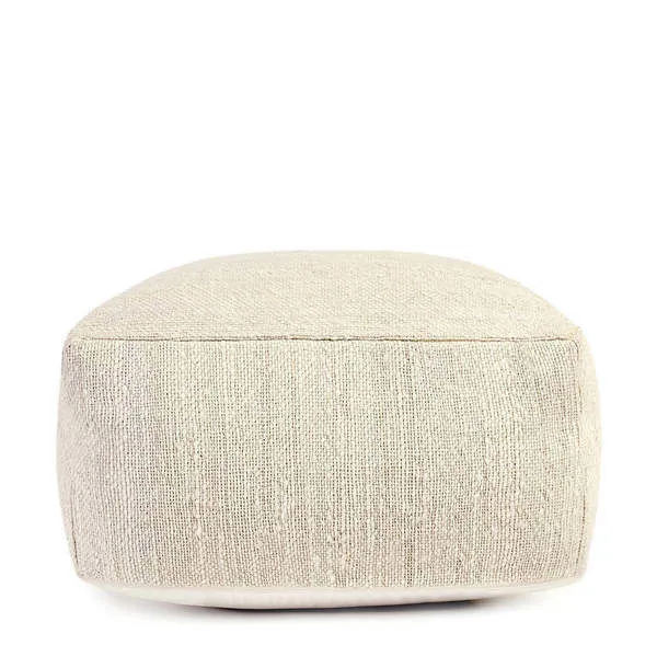 Product Image 1 for Halter Ivory Pouf from Classic Home Furnishings
