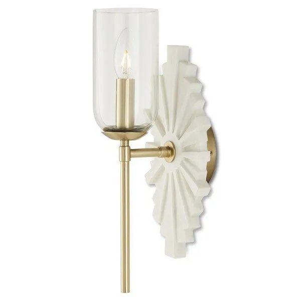 Product Image 1 for Benthos White Wall Sconce from Currey & Company