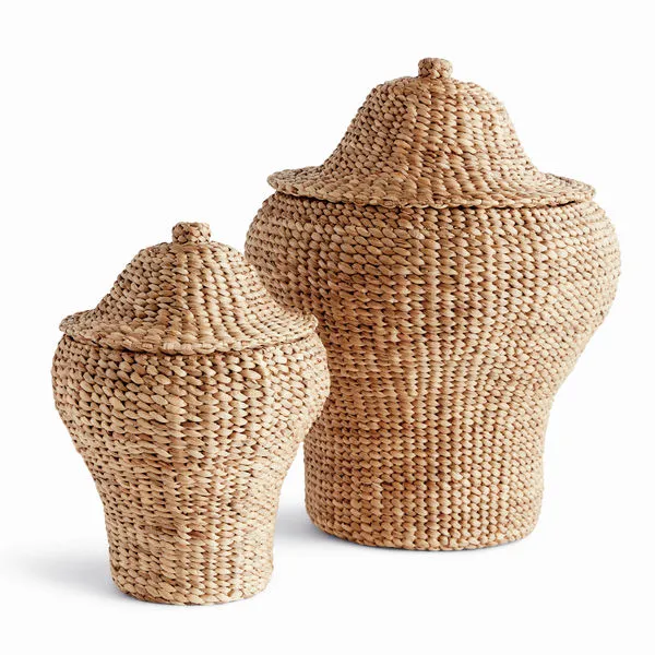 Product Image 1 for Water Hyacinth Ginger Jars, Set Of 2 from Napa Home And Garden