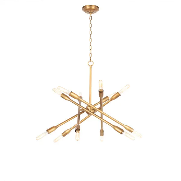 Product Image 1 for Cobra Small Natural Brass Chandelier from Regina Andrew Design
