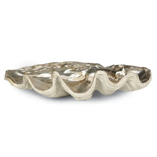 Product Image 1 for Clam Ambered Silver Leaf Bowl from Regina Andrew Design