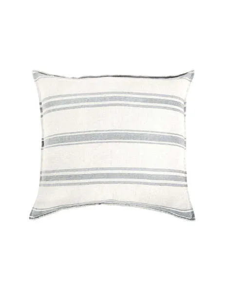 Product Image 1 for Jackson Linen Euro Sham - Cream / Grey from Pom Pom at Home