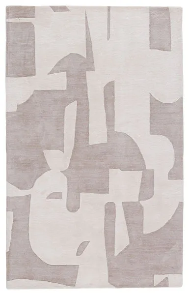 Product Image 3 for Noverre Handmade Abstract Taupe/ Cream Area Rug from Jaipur