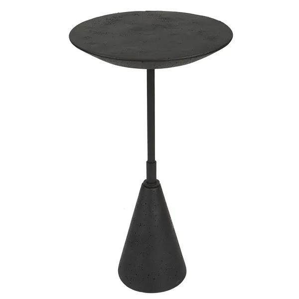 Product Image 1 for Midnight Textured Black Side Table from Uttermost