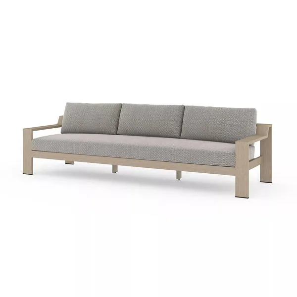 Product Image 3 for Monterey Wooden Outdoor Sofa, Washed Brown from Four Hands