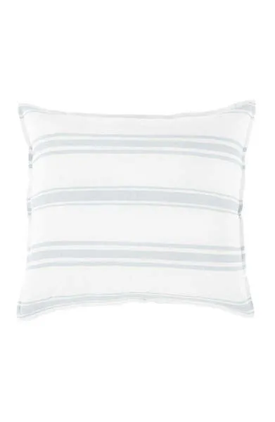 Product Image 1 for Jackson Linen Euro Sham - White / Ocean from Pom Pom at Home