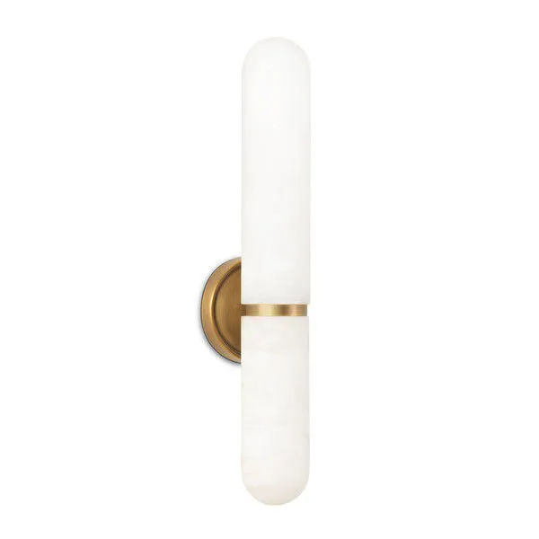 Product Image 1 for Salon Alabaster Large Sconce - Natural Stone & Brass from Regina Andrew Design