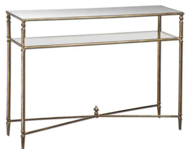Product Image 1 for Uttermost Henzler Mirrored Glass Console Table from Uttermost