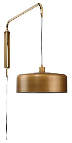 Product Image 4 for Jeno Large Swing-Arm Brass Wall Sconce from Jamie Young