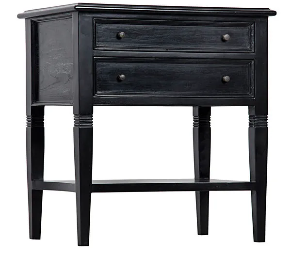 Product Image 2 for Qs Oxford 2 Drawer Side Table from Noir