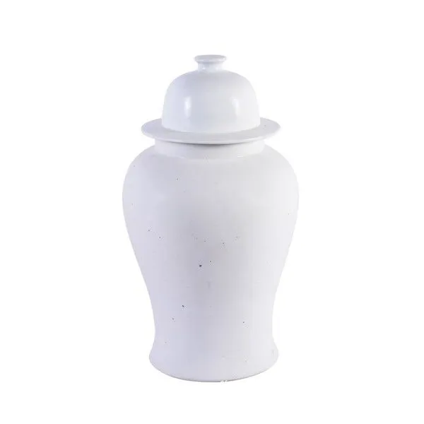 Product Image 2 for Matte White Temple Jar from Legend of Asia
