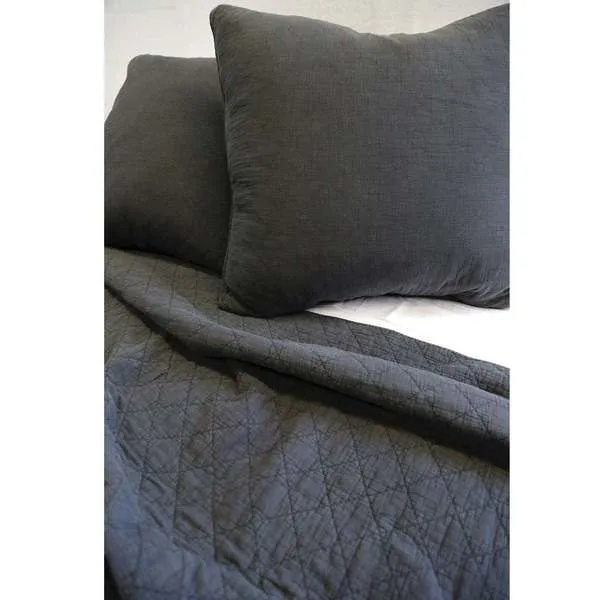 Product Image 1 for Huntington Cotton Euro Sham - Midnight from Pom Pom at Home