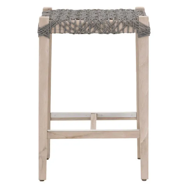 Product Image 1 for Costa Gray Teak Outdoor Backless Counter Stool from Essentials for Living