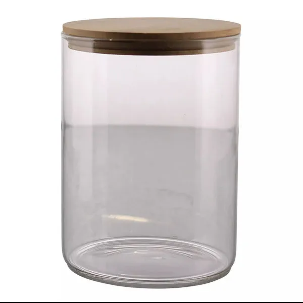 Product Image 1 for Finn Canister - Glass with Wood Lid from Homart