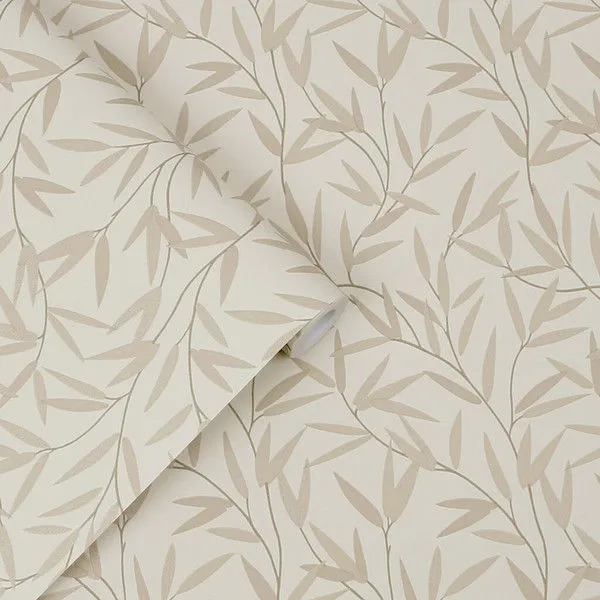 Product Image 1 for Laura Ashley Willow Leaf Natural Botanical Wallpaper from Graham & Brown